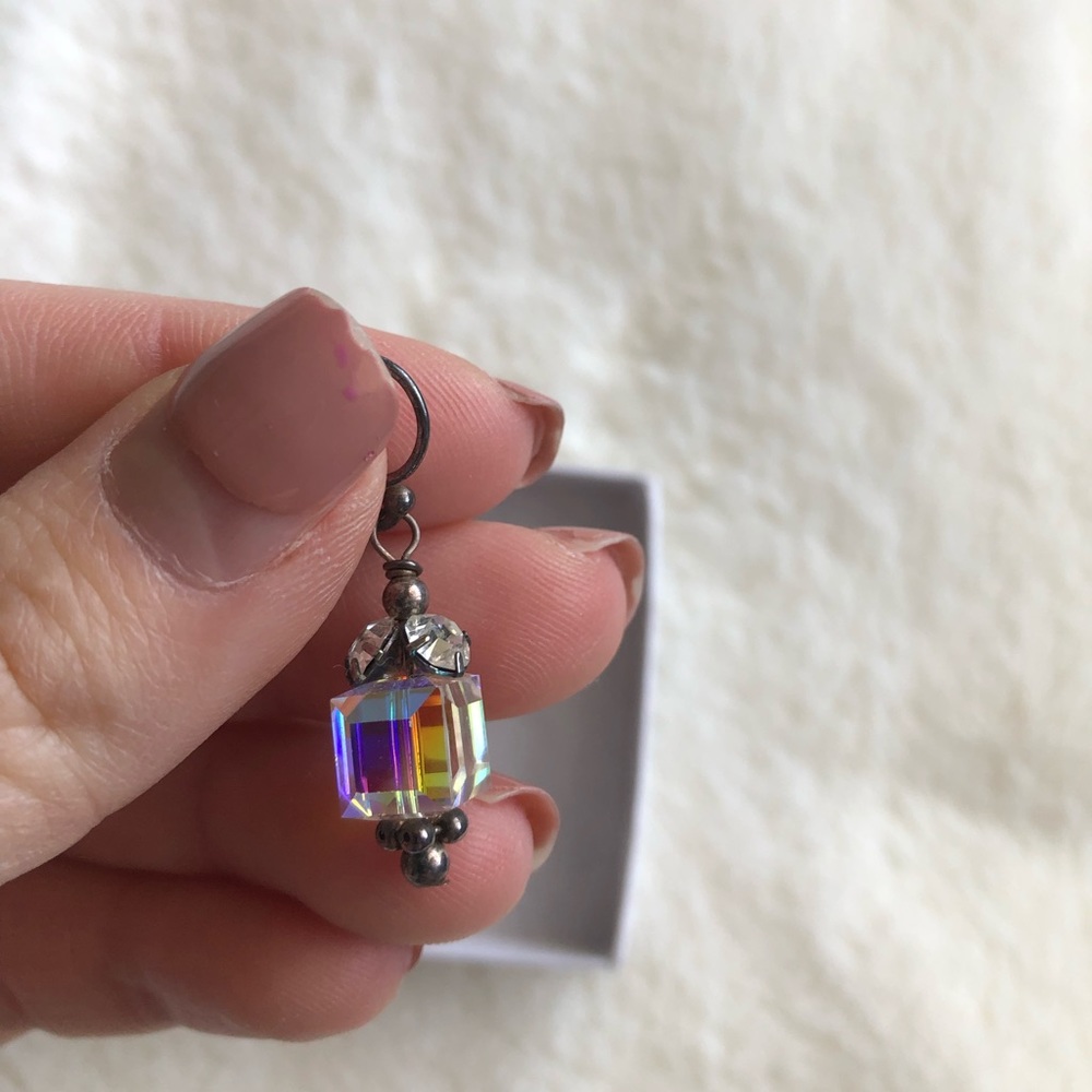 Swarovski clear earrings
